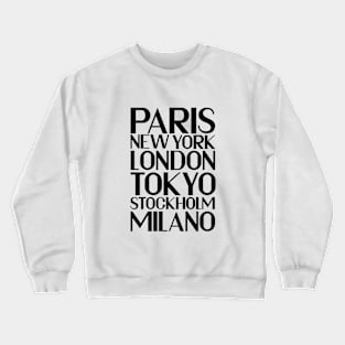 FAVE CITIES Crewneck Sweatshirt